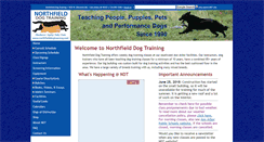 Desktop Screenshot of northfielddogtraining.com